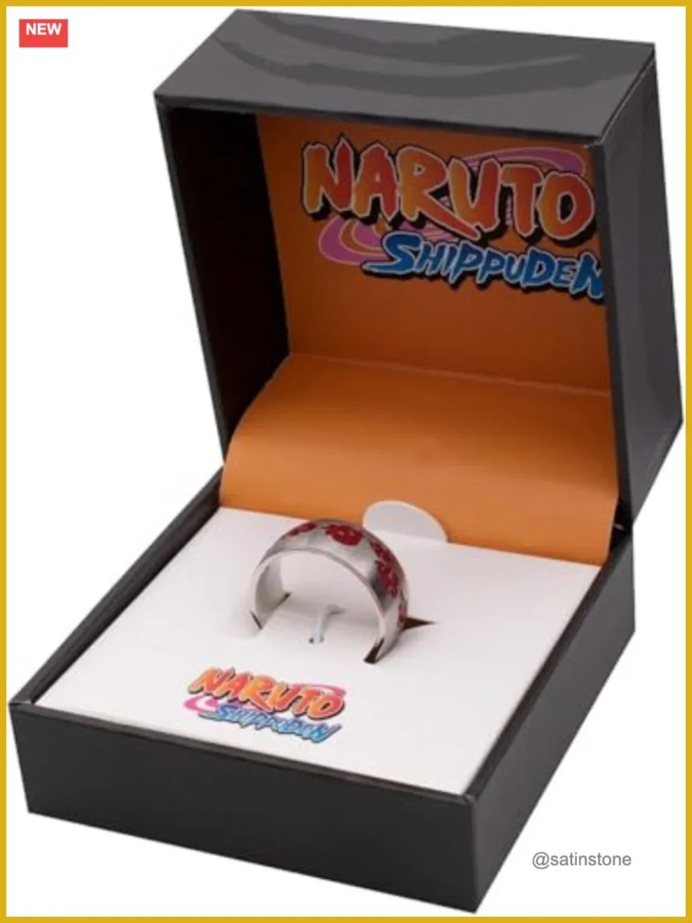 Band Ring - Silver Anime Unisex Officially Licensed Naruto Akatsuki